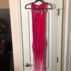 Racerback ombré maxi dress